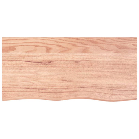 Vidaxx-Waschtischplatte 100x50x2, behandeltes Massivholz hellbraun