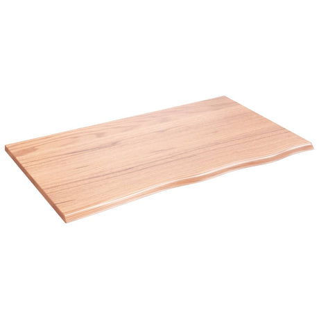 Vidaxx-Waschtischplatte 100x60x2, behandeltes Massivholz hellbraun