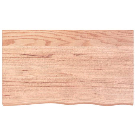 Vidaxx-Waschtischplatte 100x60x2, behandeltes Massivholz hellbraun