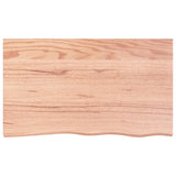 Vidaxx Waschtischplatte 100x60x (2-4) cm behandeltes Massivholz hellbraun