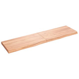 Vidaxx Waschtischplatte 120x30x (2-4) cm behandeltes Massivholz hellbraun