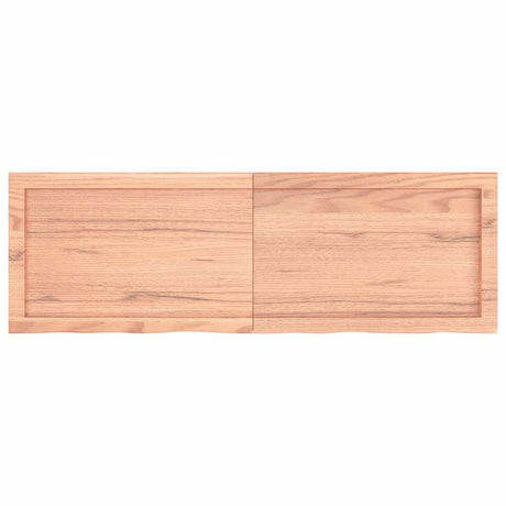 Vidaxx Waschtischplatte 120x40x (2-4) cm, behandeltes Massivholz hellbraun