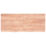 Vidaxx Waschtischplatte 120x50x (2-6) cm behandeltes Massivholz hellbraun