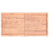 Vidaxx Waschtischplatte 120x60x (2-6) cm, behandeltes Massivholz hellbraun