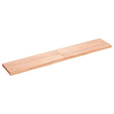Vidaxx Waschtischplatte 160x30x (2-4) cm behandeltes Massivholz hellbraun