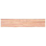 Vidaxx Waschtischplatte 160x30x (2-4) cm behandeltes Massivholz hellbraun