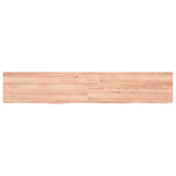 Vidaxx Waschtischplatte 160x30x (2-6) cm, behandeltes Massivholz hellbraun