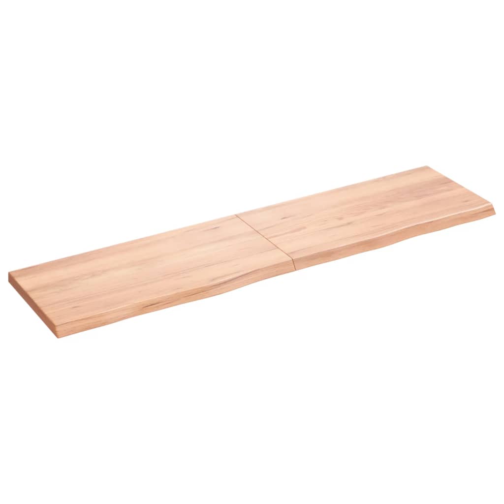 Vidaxx Waschtischplatte 160x40x (2-4) cm, behandeltes Massivholz hellbraun