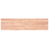 Vidaxx Waschtischplatte 160x40x (2-4) cm, behandeltes Massivholz hellbraun