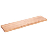 Vidaxx Waschtischplatte 160x40x (2-6) cm, behandeltes Massivholz hellbraun