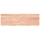 Vidaxx Waschtischplatte 160x50x (2-4) cm behandeltes Massivholz hellbraun