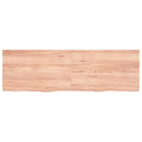 Vidaxx Waschtischplatte 160x50x (2-6) cm, behandeltes Massivholz hellbraun