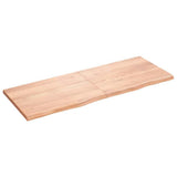 Vidaxx Waschtischplatte 160x60x (2-4) cm, behandeltes Massivholz hellbraun