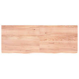 Vidaxx Waschtischplatte 160x60x (2-6) cm, behandeltes Massivholz hellbraun