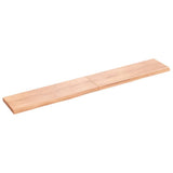Vidaxx Waschtischplatte 180x30x (2-4) cm, behandeltes Massivholz hellbraun