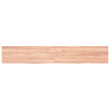 Vidaxx Waschtischplatte 180x30x (2-6) cm, behandeltes Massivholz hellbraun