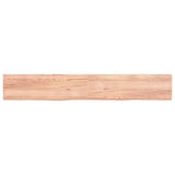 Vidaxx Waschtischplatte 200x30x (2-6) cm behandeltes Massivholz hellbraun