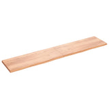 Vidaxx Waschtischplatte 200x40x (2-4) cm behandeltes Massivholz hellbraun