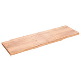 Vidaxx Waschtischplatte 200x60x (2-6) cm behandeltes Massivholz hellbraun