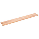 Vidaxx Waschtischplatte 220x30x (2-4) cm, behandeltes Massivholz hellbraun
