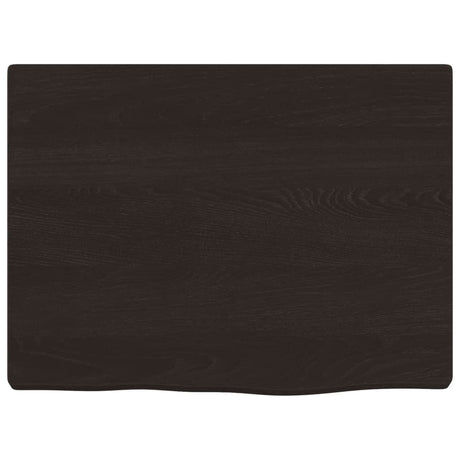 Vidaxx Waschtischplatte 40x30x2 cm, behandeltes Massivholz dunkelbraun