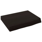 Vidaxx Waschtischplatte 40x30x (2-6) cm behandeltes Massivholz dunkelbraun