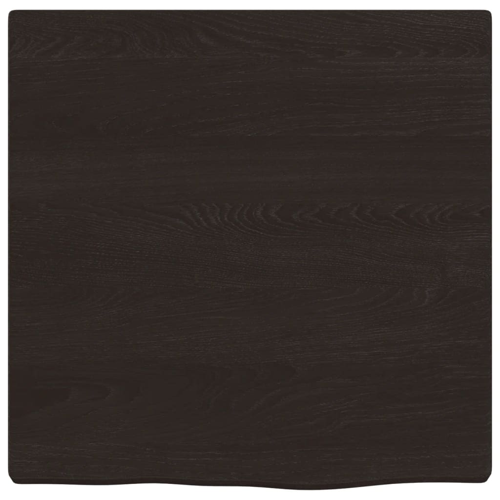 Vidaxx Waschtischplatte 40x40x2 cm, behandeltes Massivholz dunkelbraun