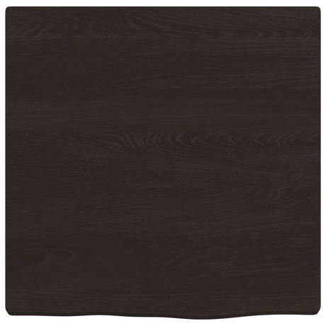 Vidaxx Waschtischplatte 40x40x2 cm, behandeltes Massivholz dunkelbraun