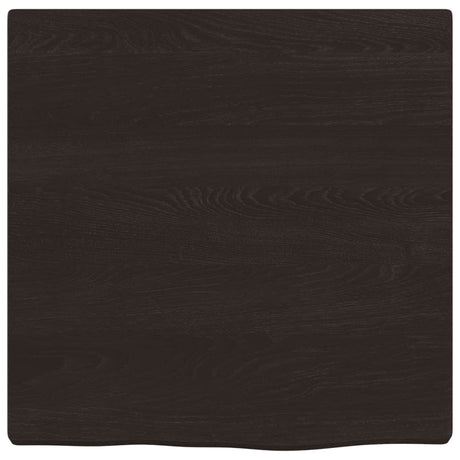 Vidaxx Waschtischplatte 40x40x (2-4) cm behandeltes Massivholz dunkelbraun