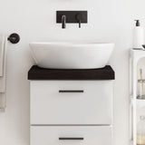 Vidaxx Waschtischplatte 40x40x (2-6) cm behandeltes Massivholz dunkelbraun