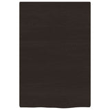 Vidaxx Waschtischplatte 40x60x2 cm, behandeltes Massivholz dunkelbraun