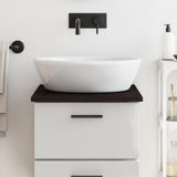 Vidaxx Waschtischplatte 40x60x2 cm, behandeltes Massivholz dunkelbraun