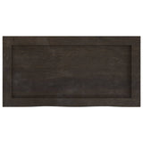Vidaxx Waschtischplatte 60x30x (2-6) cm behandeltes Massivholz dunkelbraun