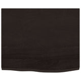 Vidaxx Waschtischplatte 60x50x2 cm, behandeltes Massivholz dunkelbraun