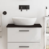 Vidaxx Waschtischplatte 60x60x2 cm, behandeltes Massivholz dunkelbraun