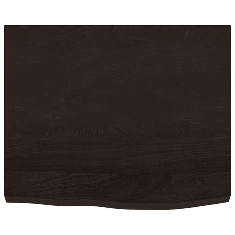 Vidaxx Waschtischplatte 60x60x (2-4) cm behandeltes Massivholz dunkelbraun