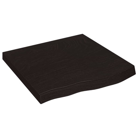 Vidaxx Waschtischplatte 60x60x (2-6) cm behandeltes Massivholz dunkelbraun