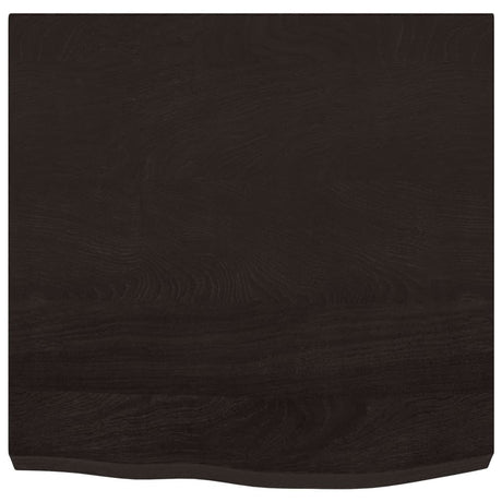 Vidaxx Waschtischplatte 60x60x (2-6) cm behandeltes Massivholz dunkelbraun