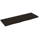 Vidaxx Waschtischplatte 80x30x2 cm, behandeltes Massivholz dunkelbraun
