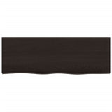 Vidaxx Waschtischplatte 80x30x2 cm, behandeltes Massivholz dunkelbraun