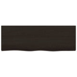 Vidaxx Waschtischplatte 80x30x (2-4) cm behandeltes Massivholz dunkelbraun