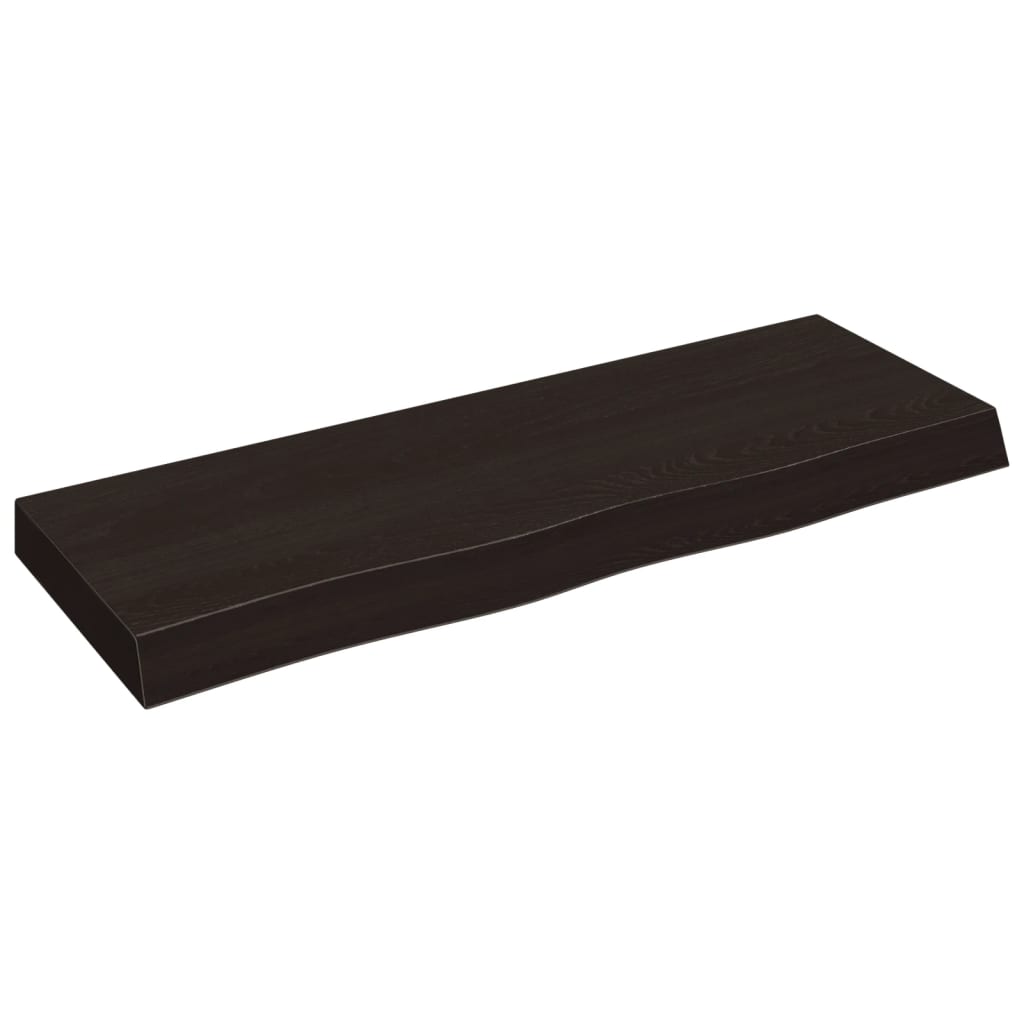 Vidaxx Waschtischplatte 80x30x (2-6) cm behandeltes Massivholz dunkelbraun