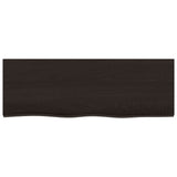 Vidaxx Waschtischplatte 80x30x (2-6) cm behandeltes Massivholz dunkelbraun