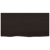 Vidaxx Waschtischplatte 80x40x2 cm, behandeltes Massivholz dunkelbraun