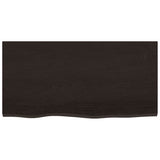 Vidaxx Waschtischplatte 80x40x (2-4) cm behandeltes Massivholz dunkelbraun