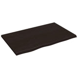 Vidaxx Waschtischplatte 80x50x2 cm, behandeltes Massivholz dunkelbraun