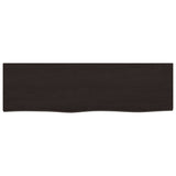 Vidaxx Waschtischplatte 100x30x (2-4) cm behandeltes Massivholz dunkelbraun