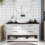 Vidaxx Waschtischplatte 100x40x2 cm, behandeltes Massivholz dunkelbraun