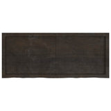 Vidaxx Waschtischplatte 120x50x (2-6) cm behandeltes Massivholz dunkelbraun
