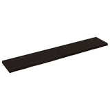 Vidaxx Waschtischplatte 160x30x (2-4) cm behandeltes Massivholz dunkelbraun